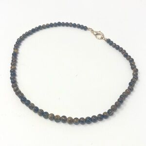 New Free People Stone Bead Choker Necklace Gold Clasp